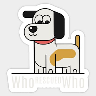 who rescued who Sticker